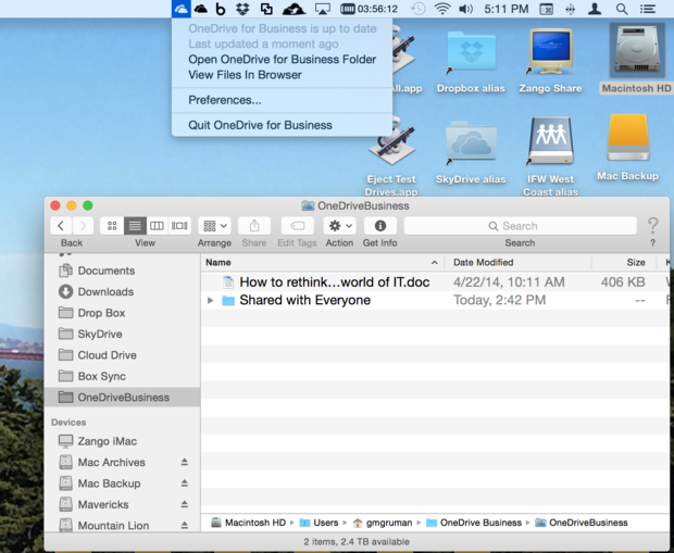 Onedrive Mac For Business